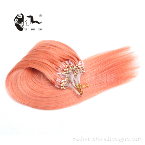 Wholesale double drawn micro loop human hair extension